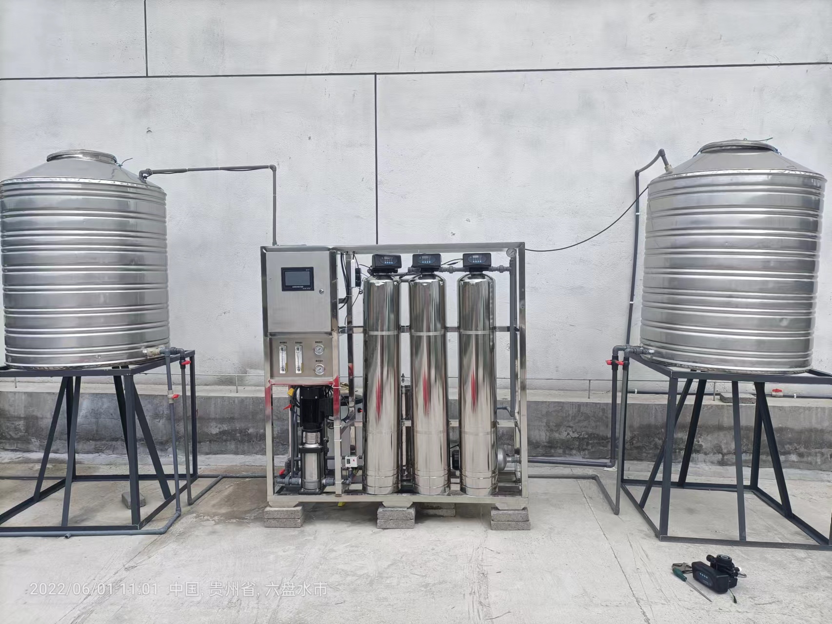 0.25吨/时反渗透设备，旭博体育网球（中国）有限公司小型直饮水设备